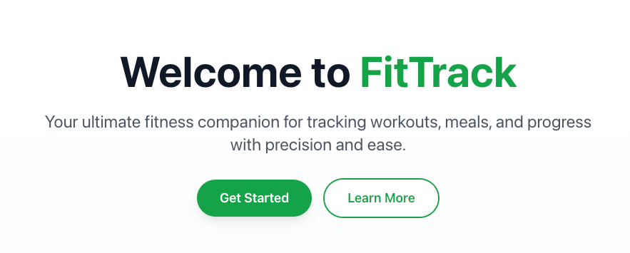 FitTrack project screenshot